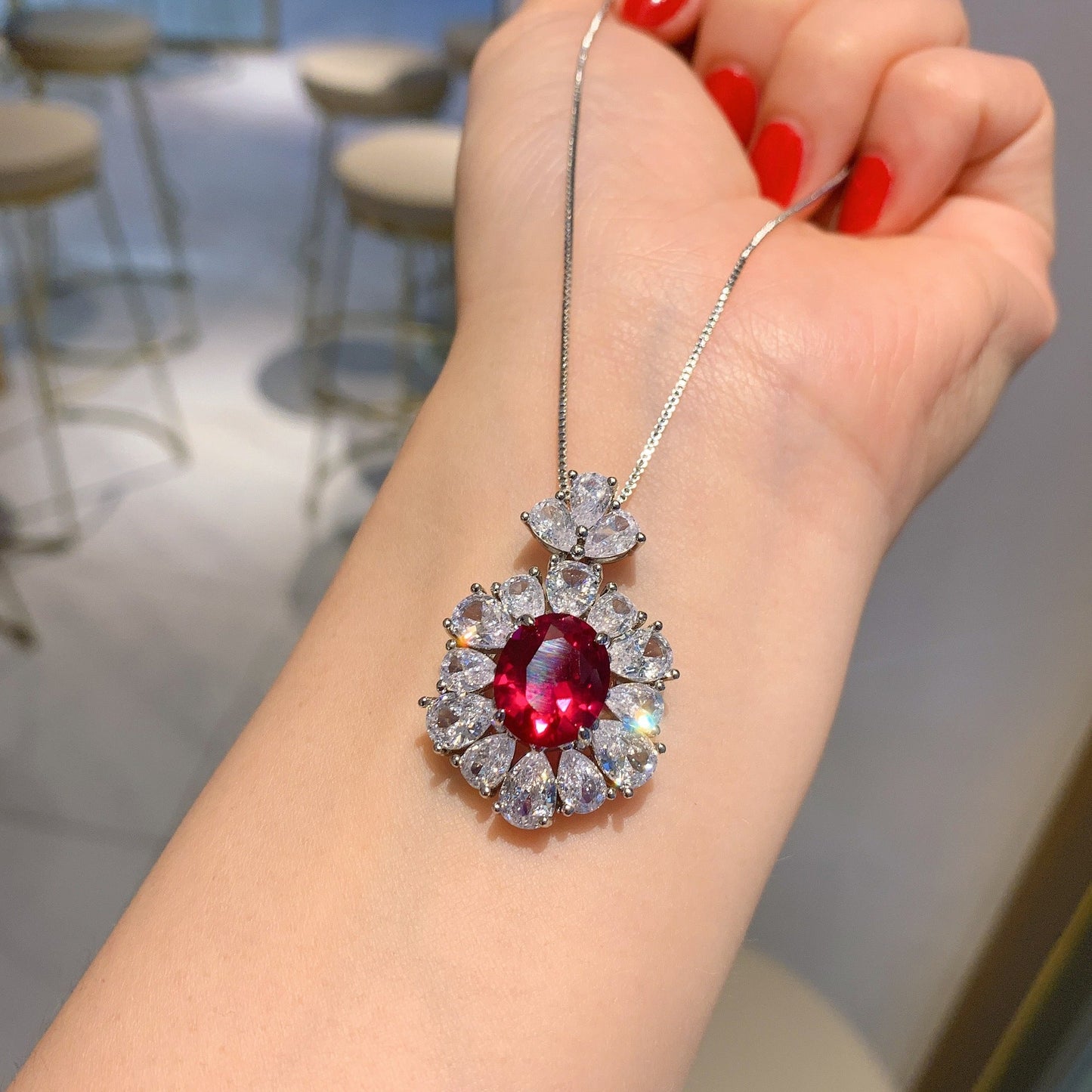 Red Pendent Set
